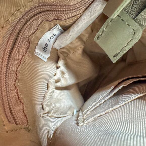 🌿 Vintage Y2K The Sak Sage Green Leather Mini Crossbody/Shoulder Bag - Picture 6 of 6